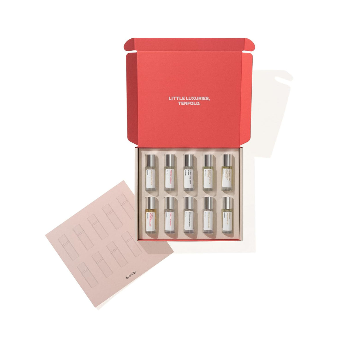 Dossier - Discovery Set 10 x 11ml/0.37 fl. oz - Testing Sampler Fragrances - Diverse Fragrance