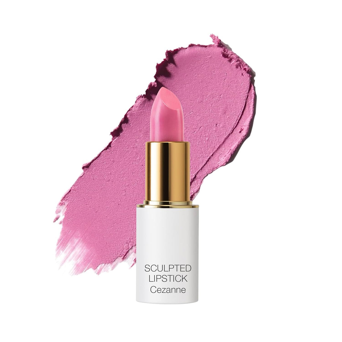 Ogee Full Bloom Sculpted Lipstick (Cezanne - Cool Pink) - Long Lasting Organic Lipstick with Jojoba