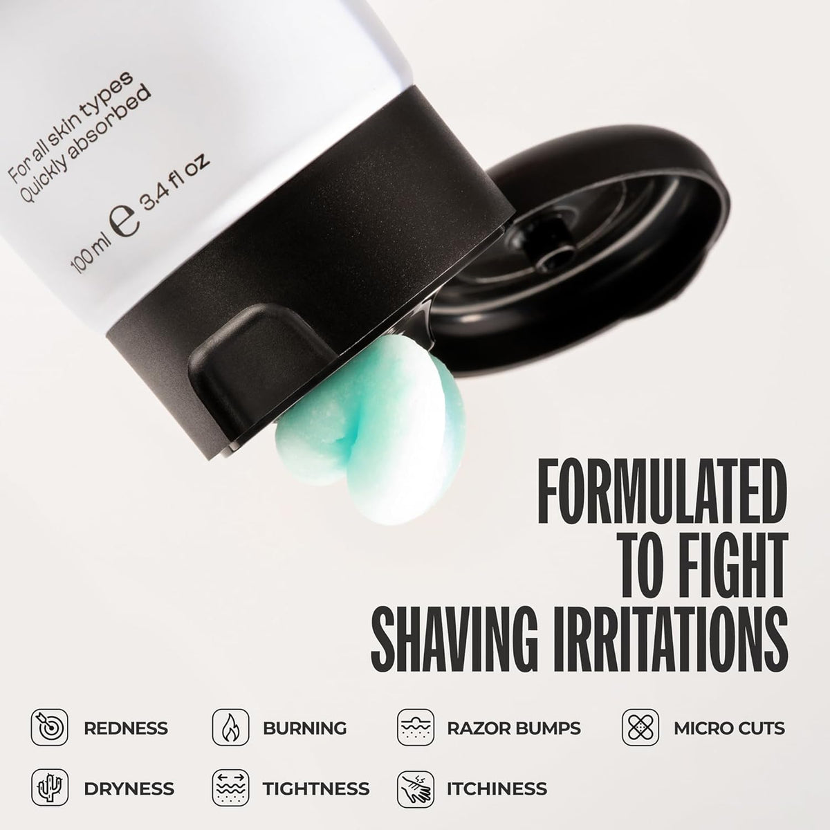 Men Rock After Shave Sorbet - Face Moisturizer - Soothing Aftershave for Men - Mens Skincare