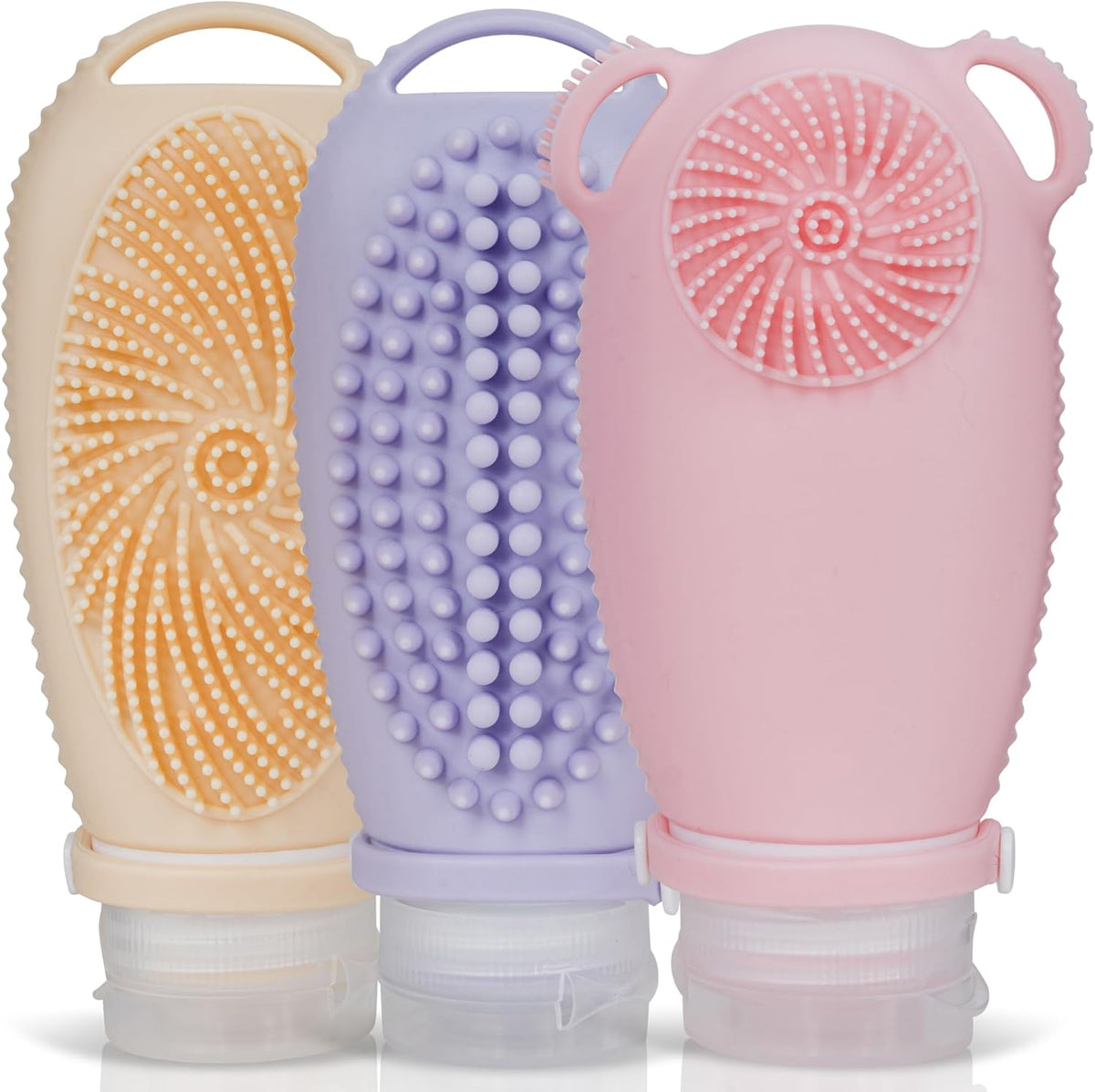 Sumina Silicone Travel Bottles 3 Pack (3.4oz) – TSA-Approved Leak-Proof Toiletry Containers with