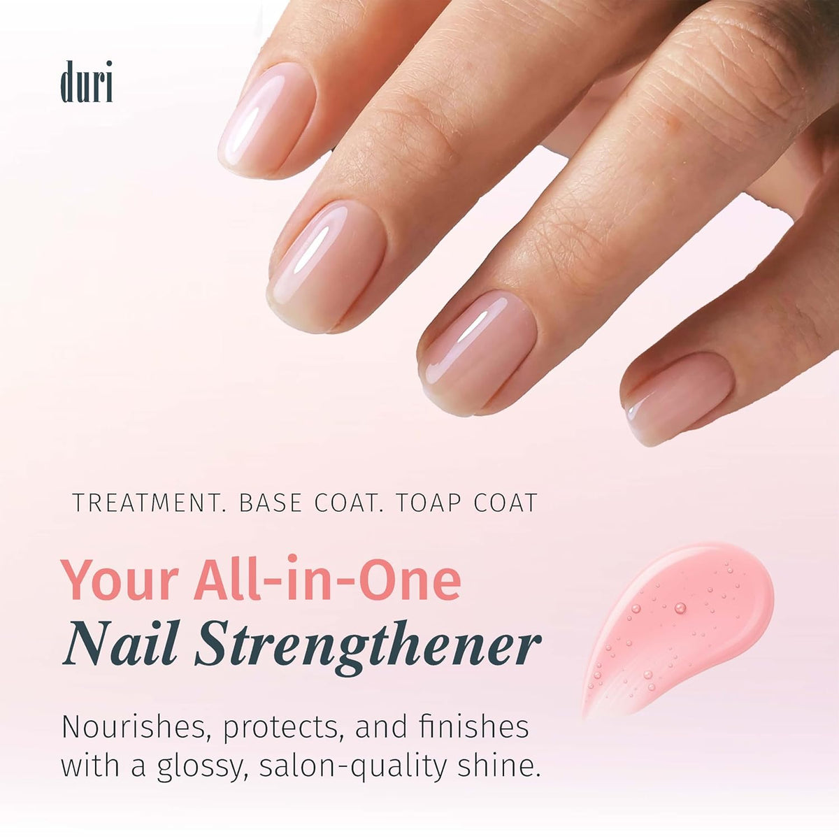 duri Rejuvacote 1 Original Maximum Strength Nail Growth System Base, Top Coat - Nails Hardening