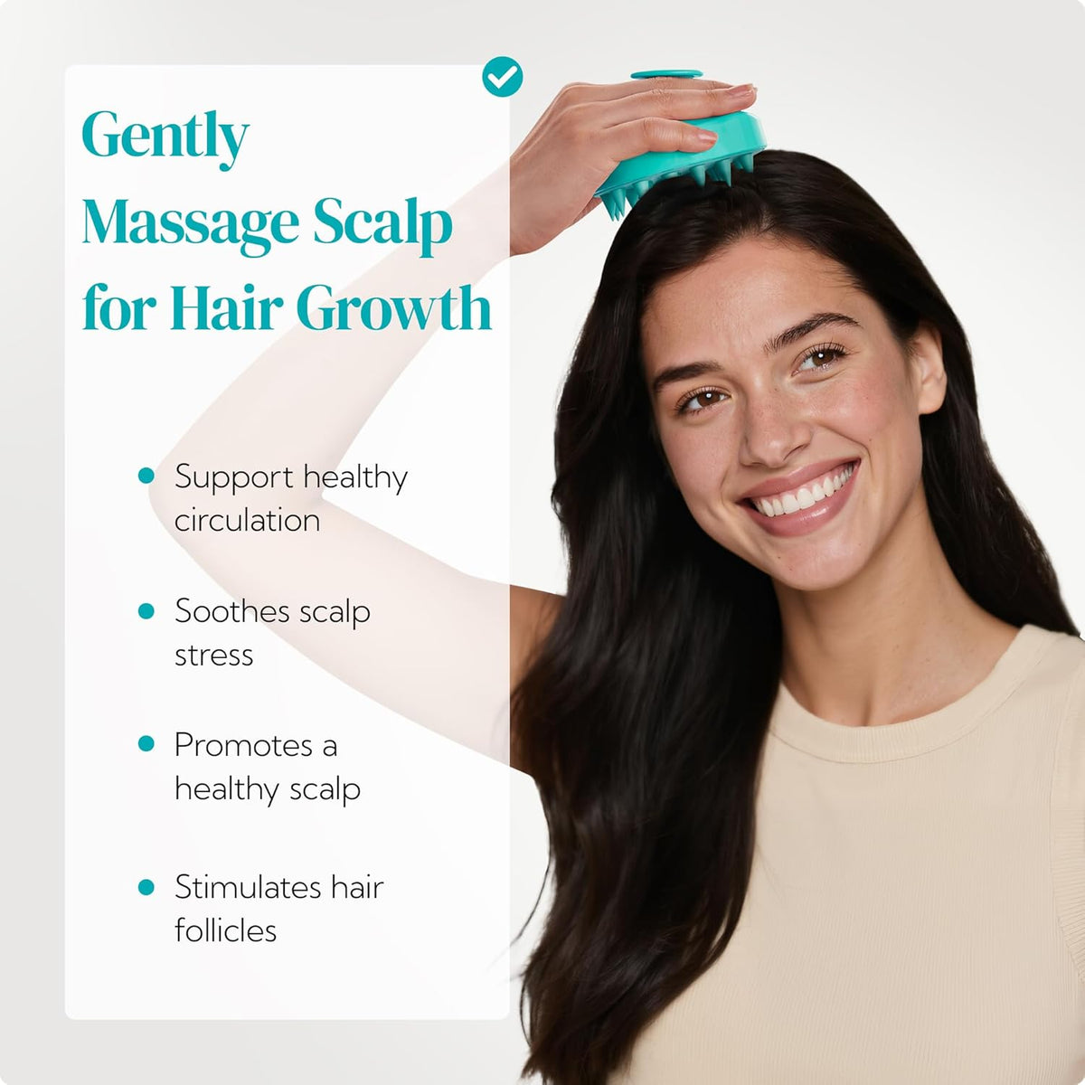 HEETA Hair Scalp Massager Shampoo Brush 2 Pack, Soft Silicone Bristles to Remove Dandruff