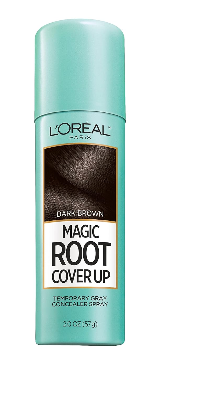 L'Oreal Paris Root Cover Up Temporary Gray Concealer Spray, Hair Color Spray with Filling &