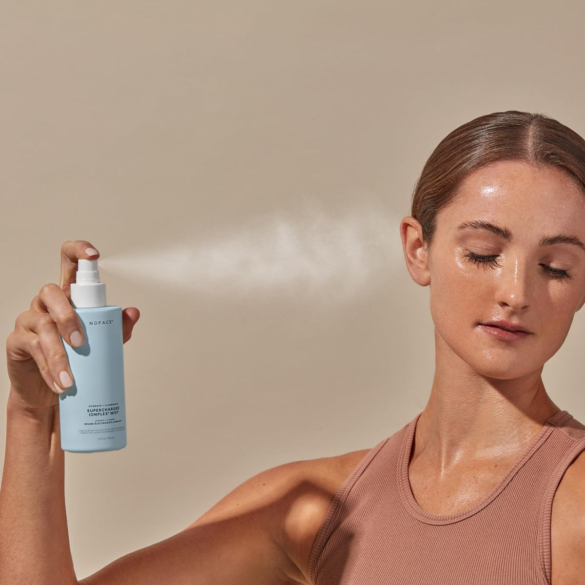 NuFACE Supercharged IonPlex Facial Mist - 3-in-1 Ultra-Fine Hydrating Face Mist & Pore Minimizer
