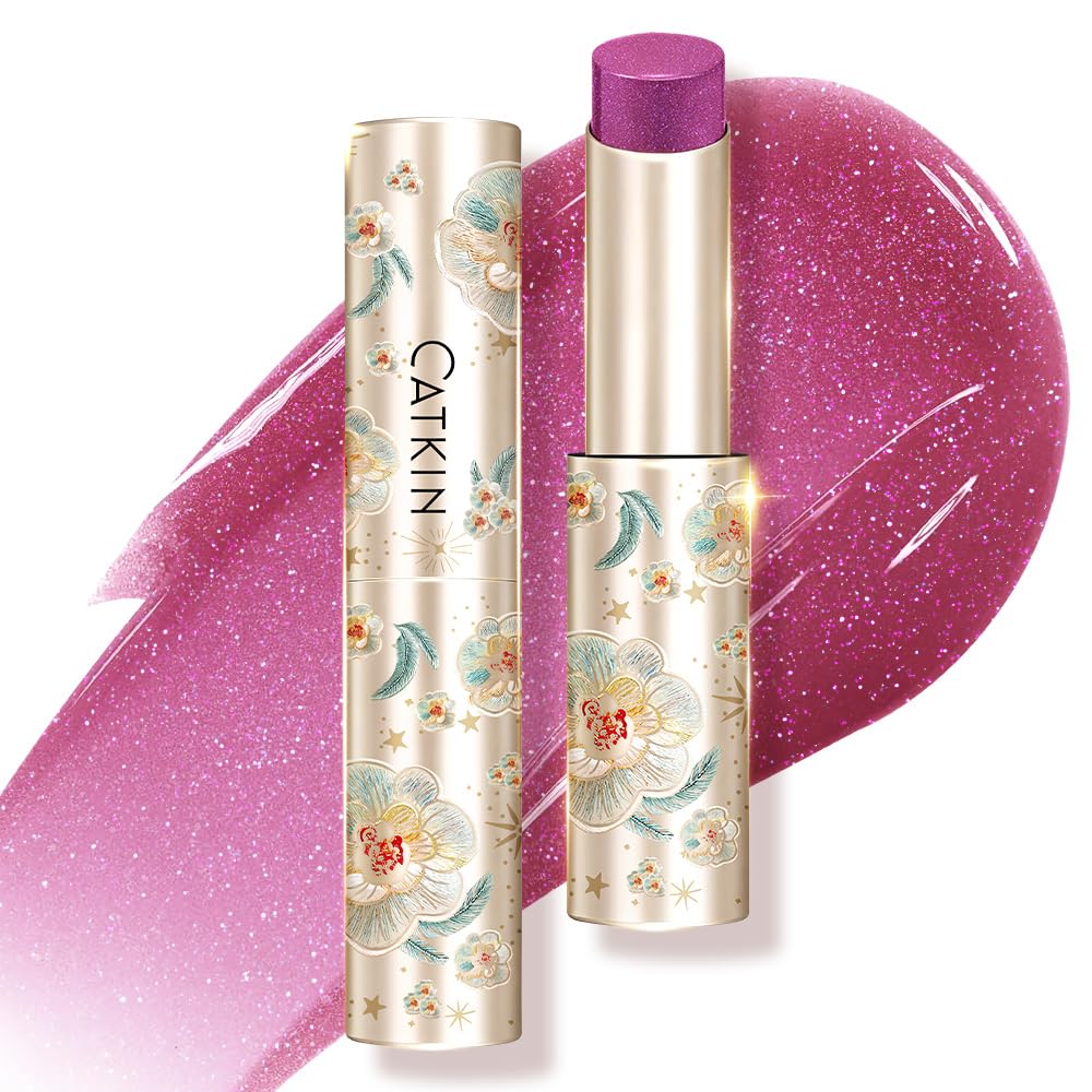 CATKIN Glossy Lip Balm Ultra Hydating Glow Lip Tinted Jelly Plumping Melting Balm Shea Butter