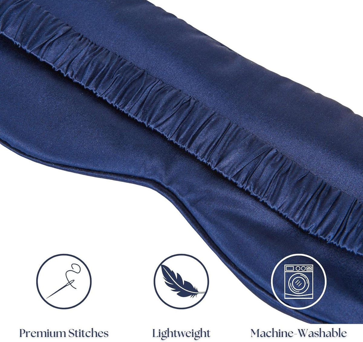 Silk Sleep Mask - 100% Pure 22 Momme Mulberry Silk Eye Sleeping Mask for Women and Men - Blackout