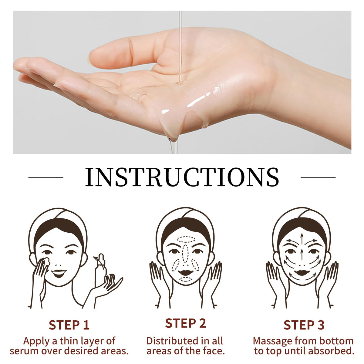 Niacinamide Serum for Face with Zinc & Hyaluronic Acid,Smoothes Wrinkles,Improves Elasticity,Firms