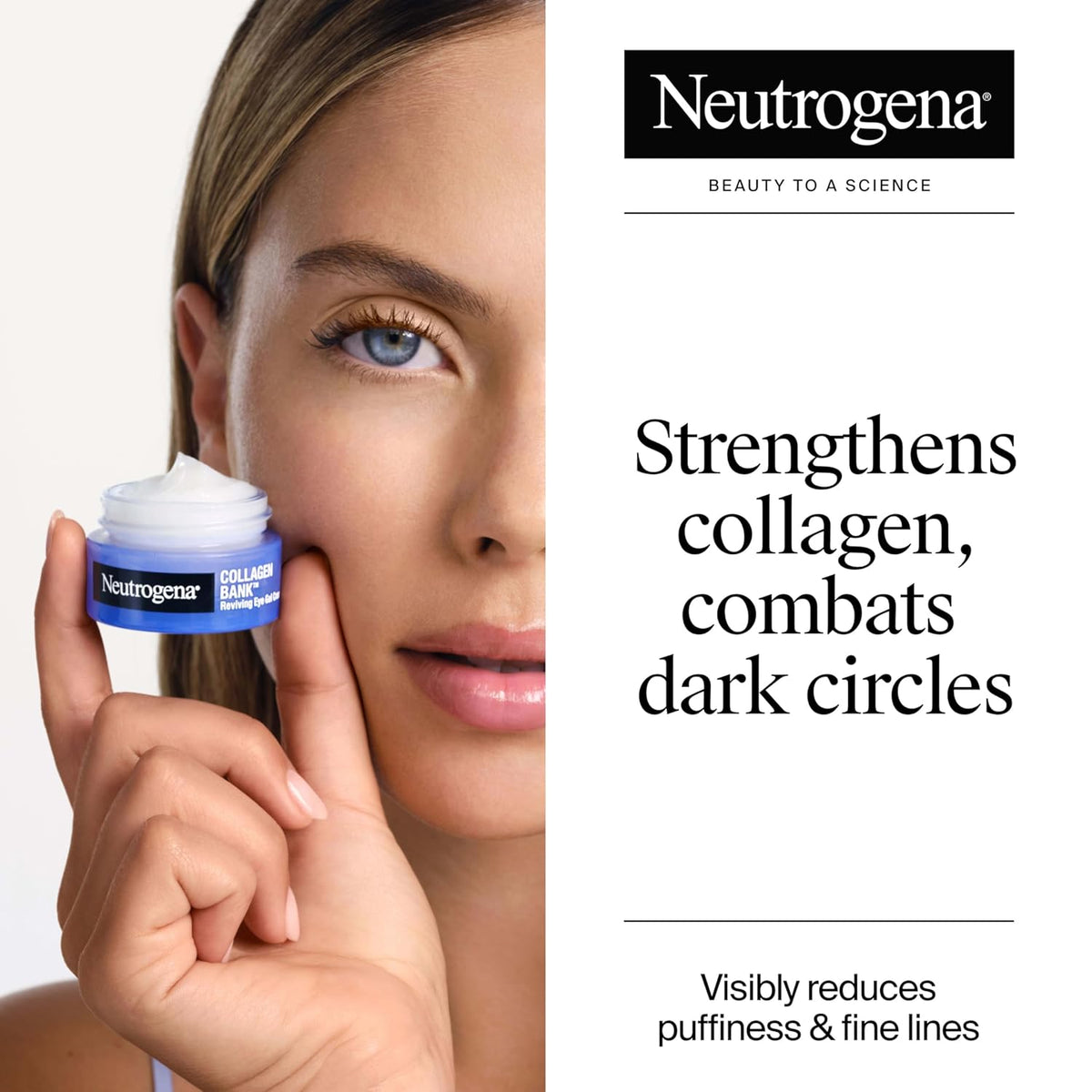 NEUTROGENA Collagen Bank Reviving Eye Cream, Under Eye Cream, Helps Preserve Collagen, Visibly