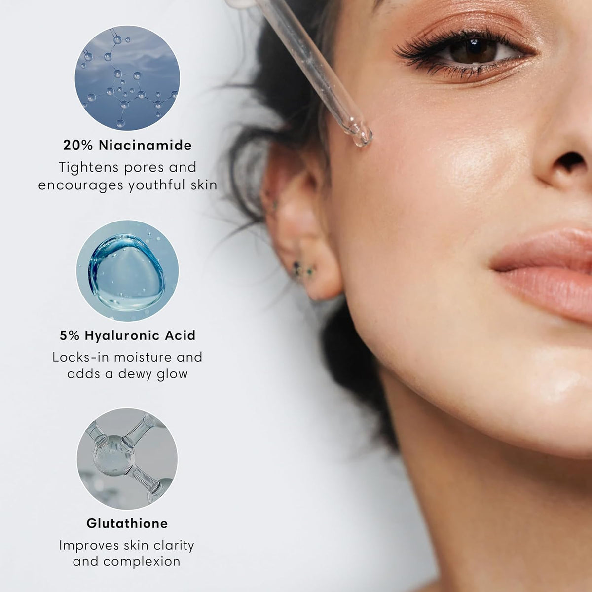 NOTHING FITS BUT Mochi Glow 20% Niacinamide Serum for Face, Pore Tightening & Brightening Skin