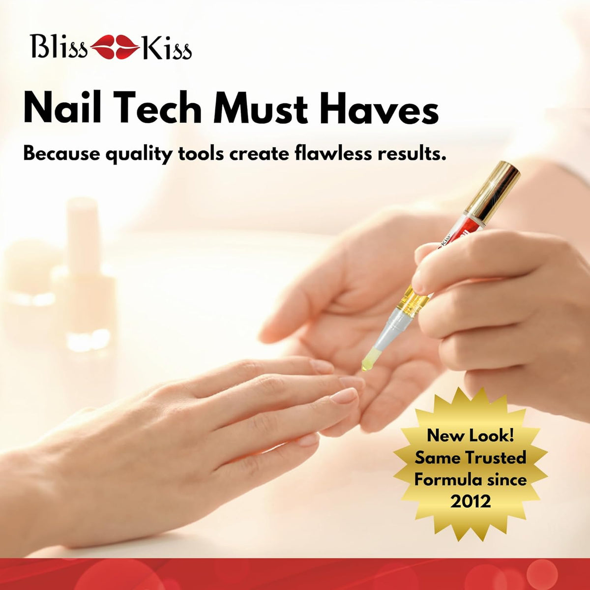 Bliss Kiss | 1 Fragrance Free | Nail Oil Cuticle Pen w/Vitamin E & Jojoba⏤Nail Strengthener Nail