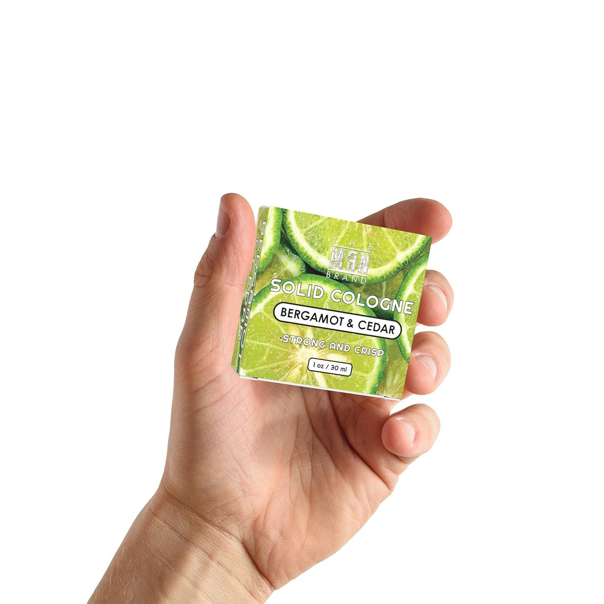 Solid Cologne Men's Bergamot and Cedar Solid Cologne Balm, Wax Bergamot Cologne for men, Solid
