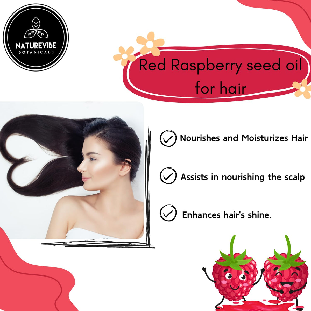 Naturevibe Botanicals Red Raspberry Oil 32 Ounces | 100% Pure and Natural | Great for Skin Care and