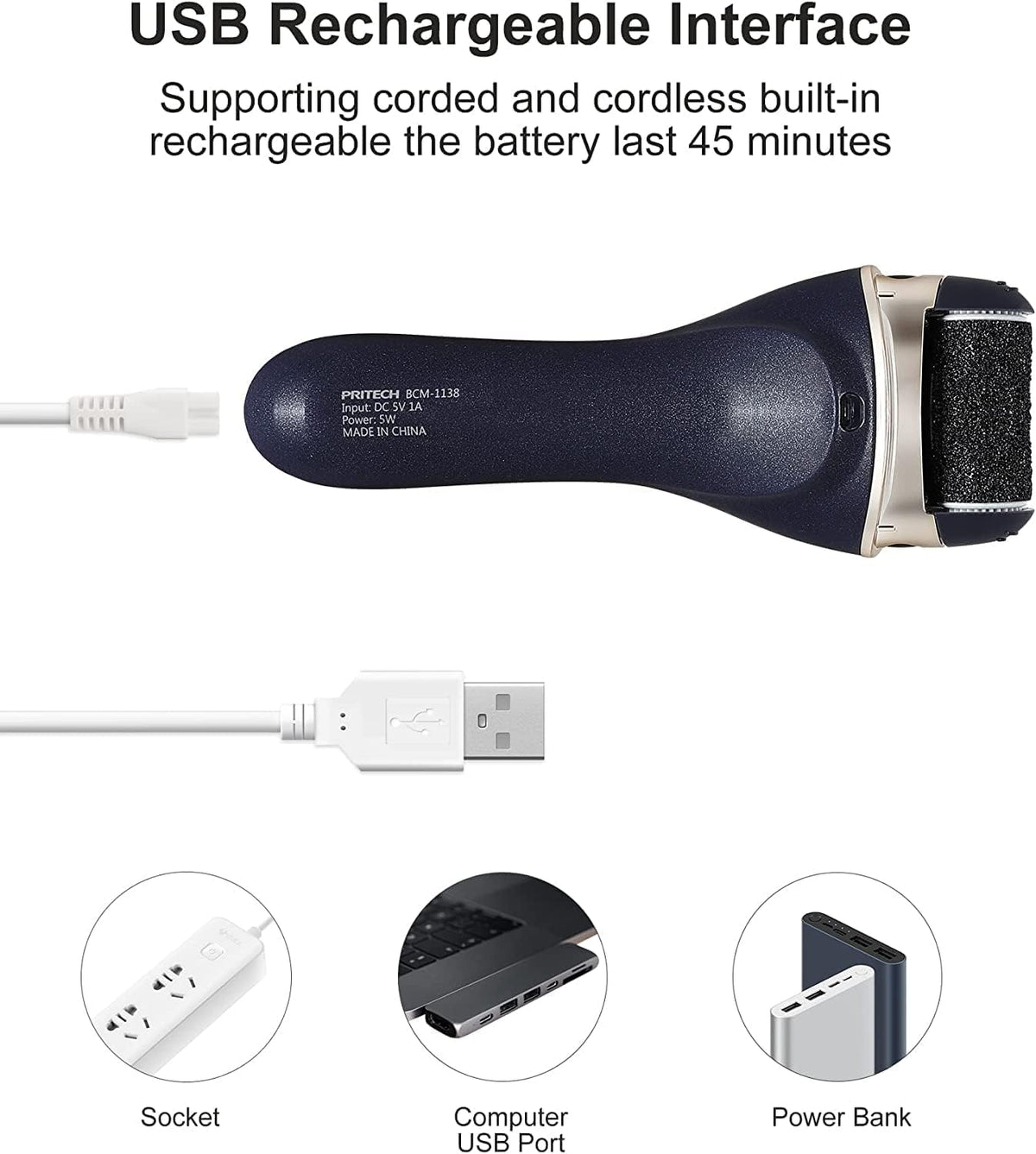 Electric Foot Callus Removers, Portable Electronic Foot File Pedicure Tools, Electric Callus
