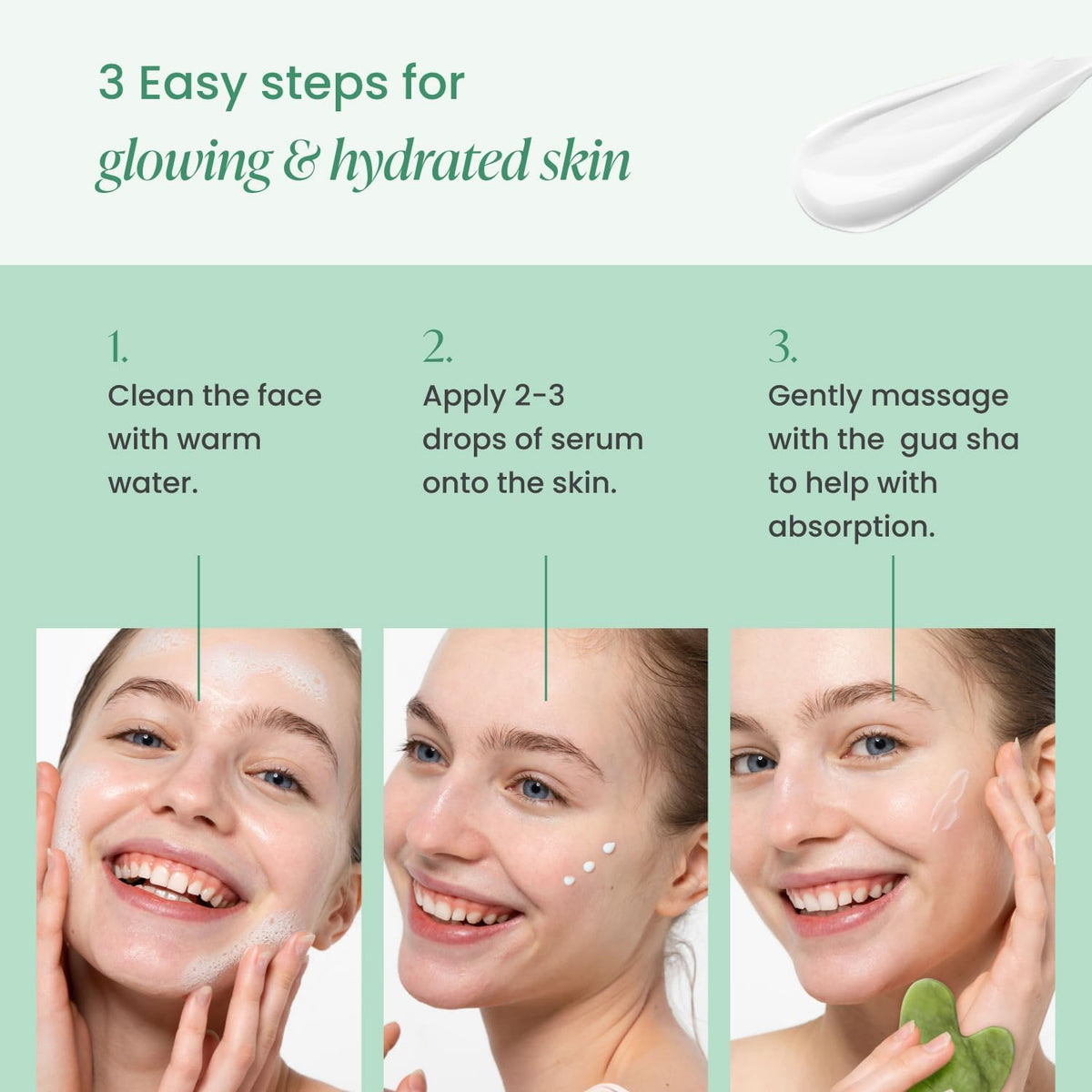 PLANTIFIQUE Massage Ritual Set: Premium Certified Jade Gua Sha + Jojoba Oil & HA Serum Skin Care