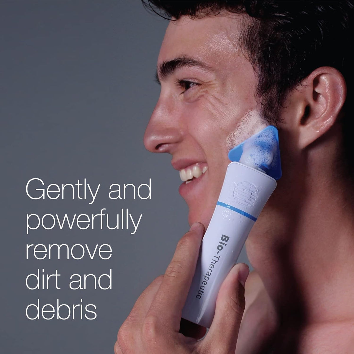 Bio-Therapeutic bt-Sonic Facial Cleansing Brush, Microsonic Handheld Silicone Face Cleanser