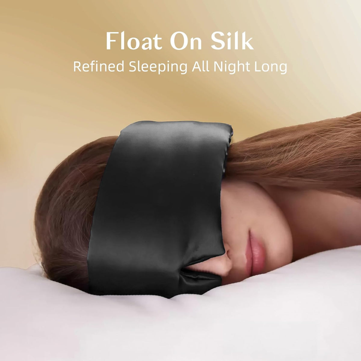 Silk Sleep Mask for Women and Men, Side Sleeper, 22 Momme Pure Mulberry Silk Total Blackout 100%