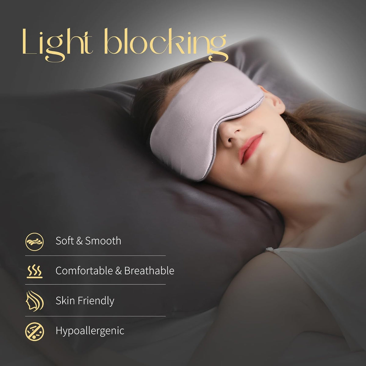 ZIMASILK 100% 22 Momme Pure Mulberry Silk Sleep Mask,Filled with 100% Mulberry Silk,Silk Wrapping