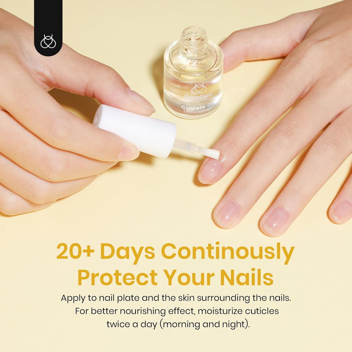 Beetles 7.5ml Cuticle Oil Nail Oil Cuticle Care for Nail, Damaged Cuticles, Stronger Nails Spa and