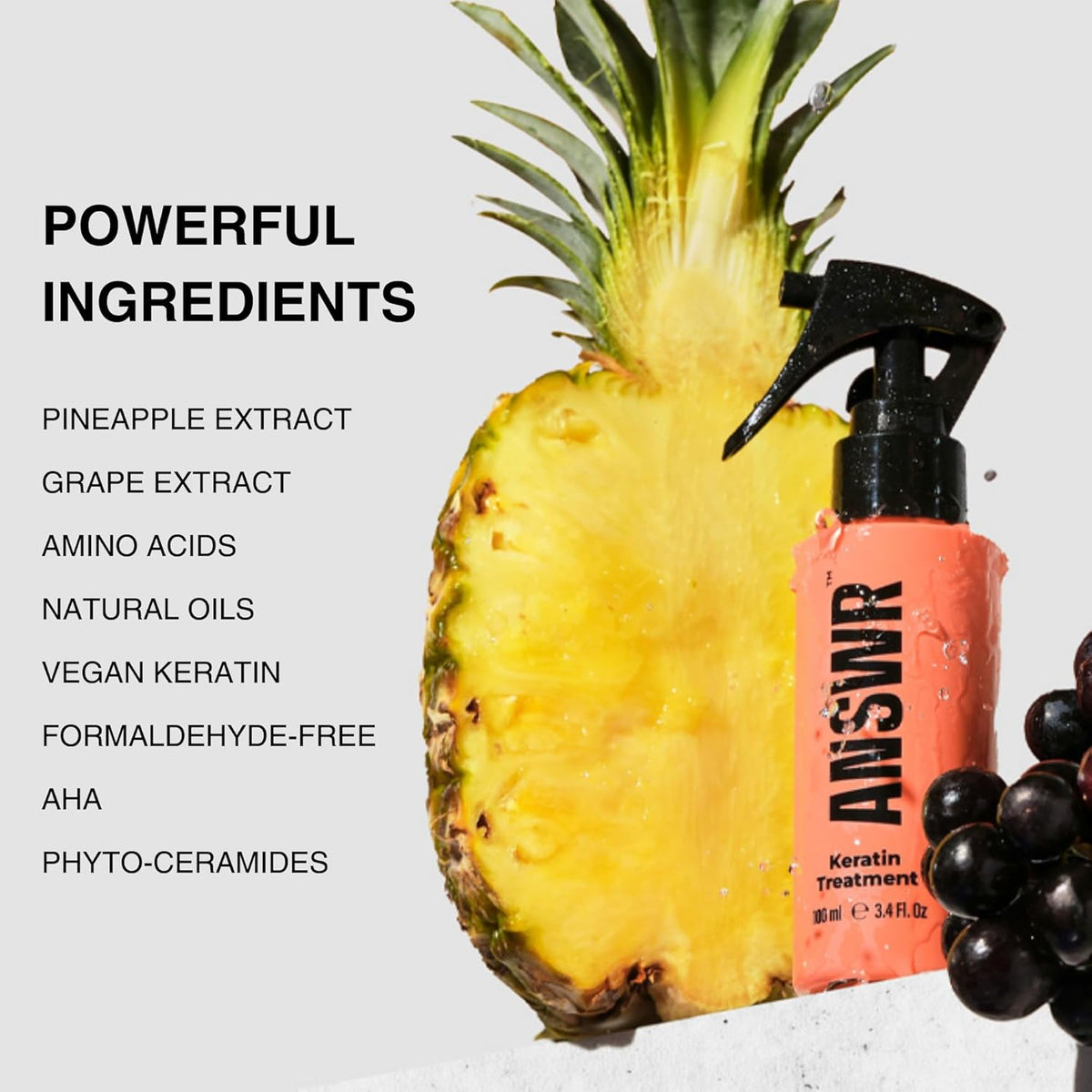 ANSWR At Home Brazilian Keratin Hair Treatment for All Hair Types – Deep Nourishment, Eliminates