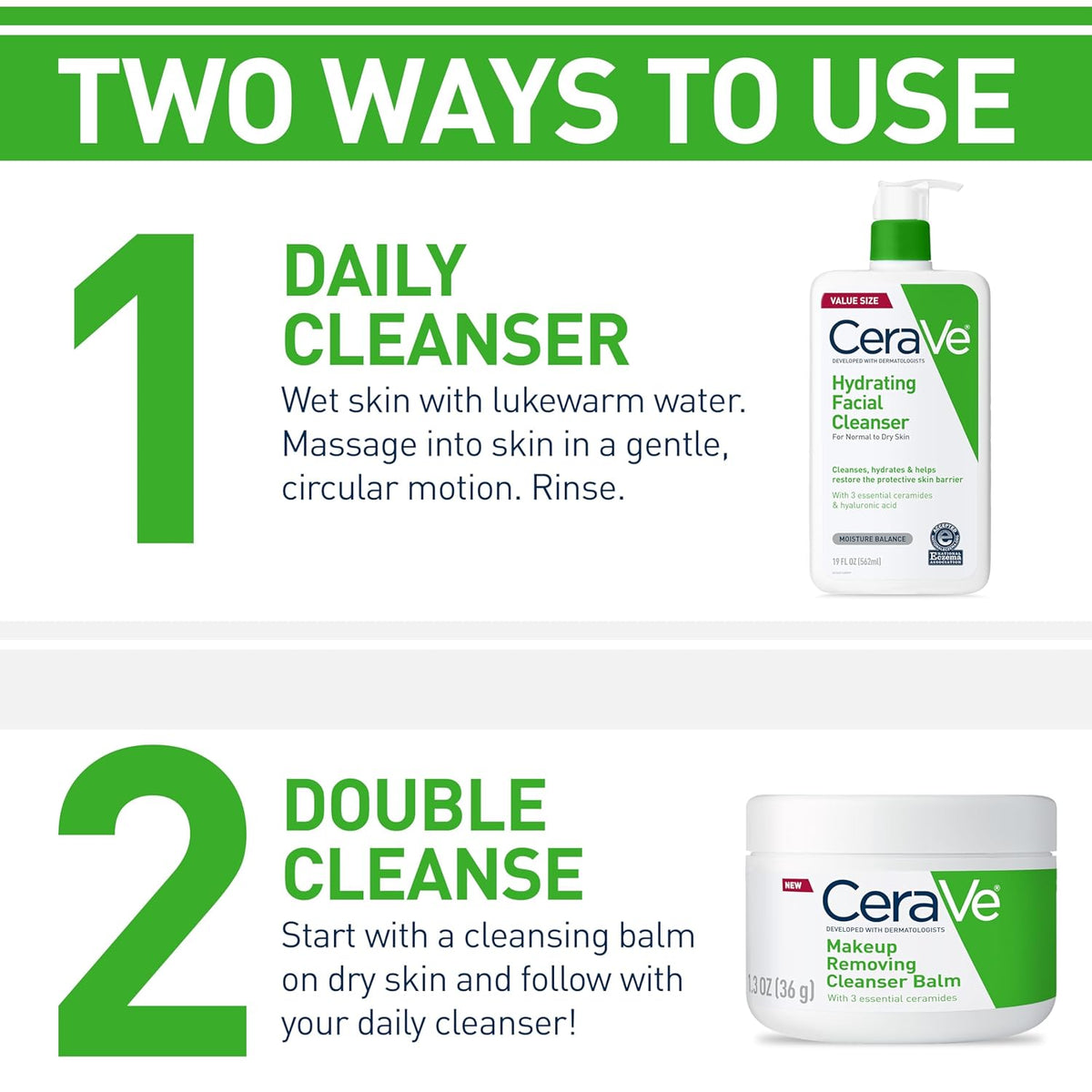 CeraVe Hydrating Facial Cleanser, Moisturizing Face Wash For Dry Skin, Hyaluronic Acid + Ceramides