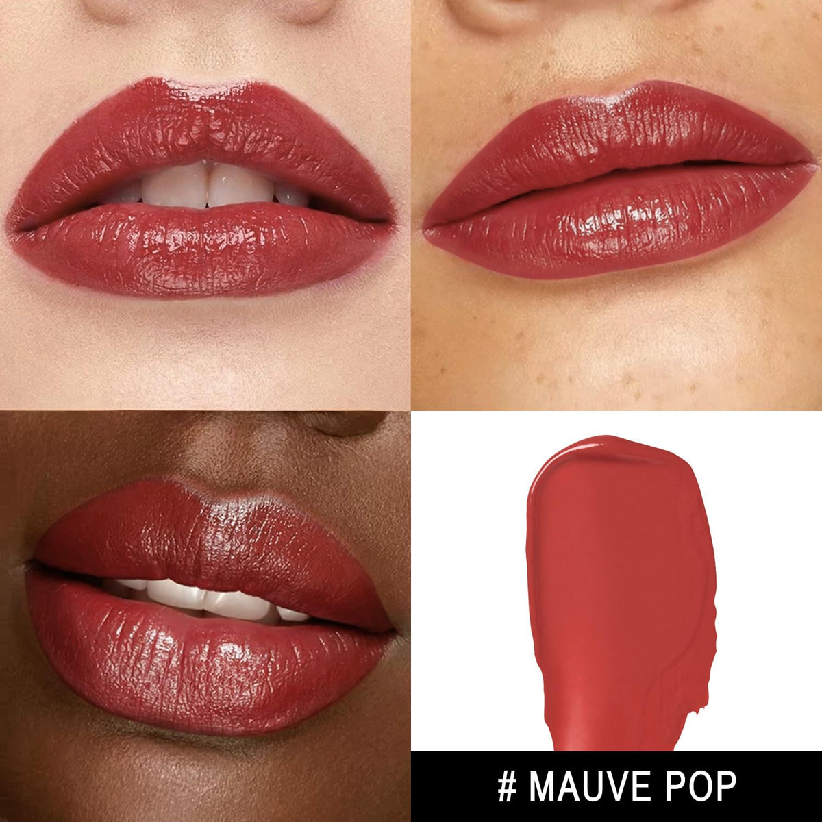 MAKI YIKA Moisture Mauve Red Lipstick for Women Hydrate Lip Gloss for Dry Cracked Lips Weightless
