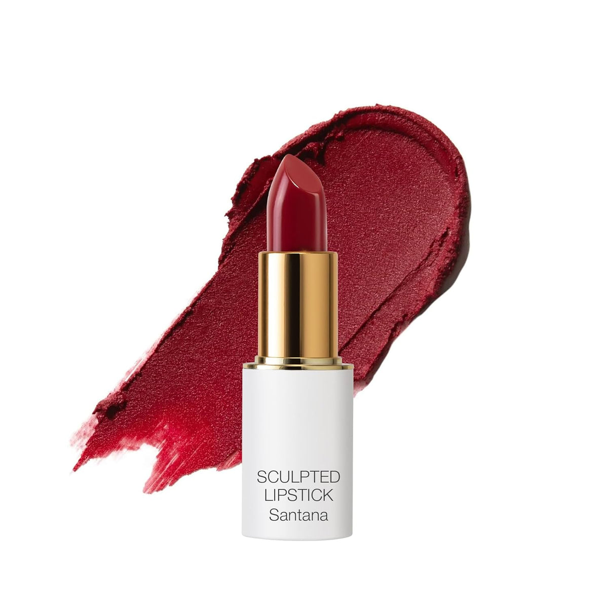 Ogee Full Bloom Sculpted Lipstick (Santana - Cherry Red) - Long Lasting Organic Lipstick with