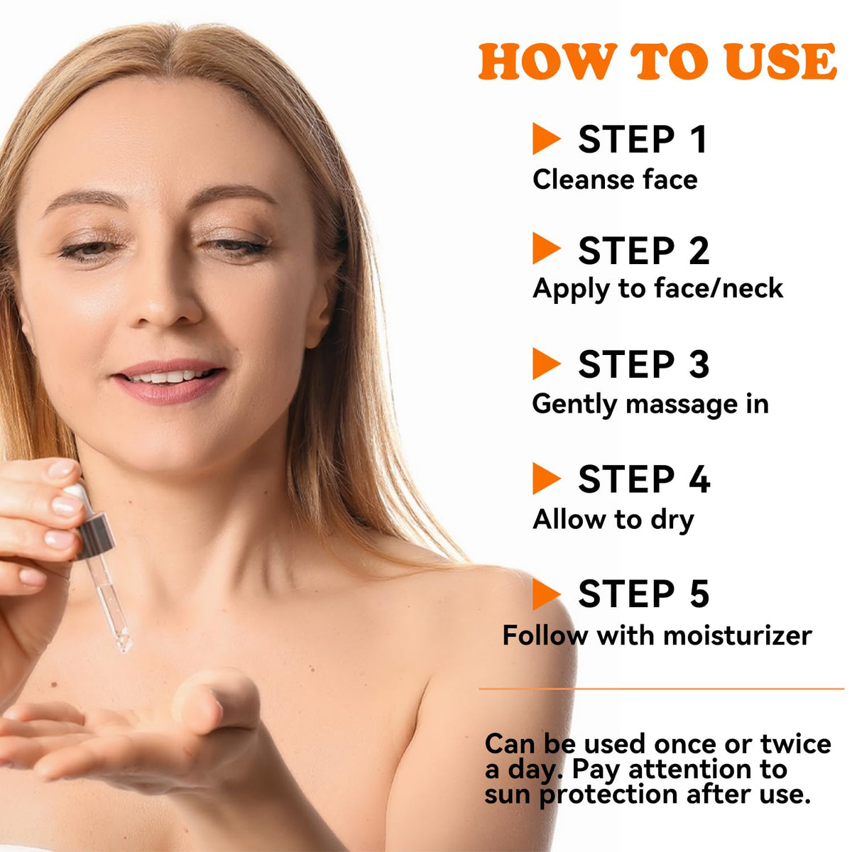 Hyaluronic Acid Serum with Collagen Vitamin E Oil for Skin Care, Hydrating, Brightening Serum for