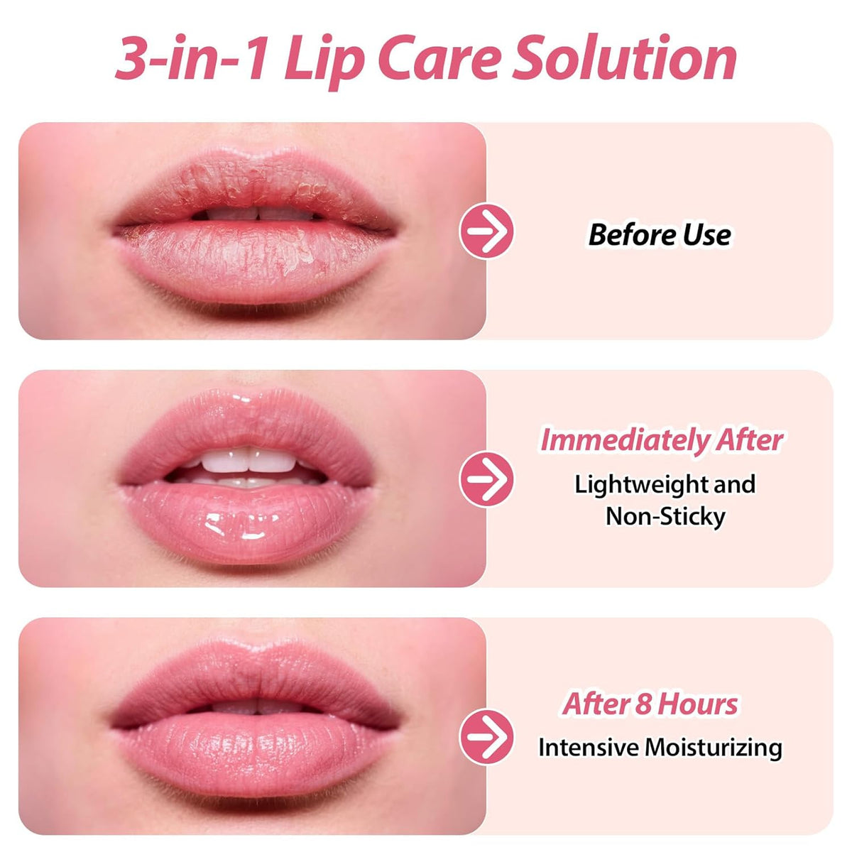 Lip Sleeping Mask,Moisturizing Lip Balm Containing Squalane and Jojoba Oil,Lip Care Cream That