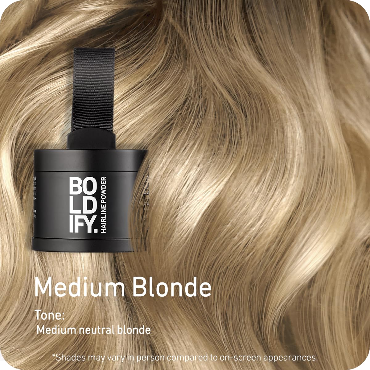 BOLDIFY Hairline Powder - Root Touch Up Hair Color for Gray Coverage - Bald Spot Concealing Hair