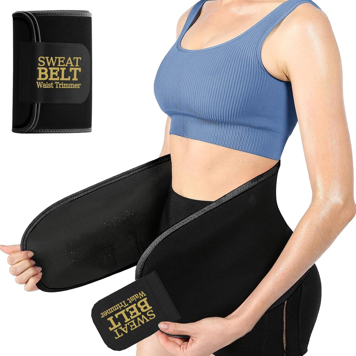 ZPP Waist Trainer for Women and Men, Neoprene Sweat Band Waist Trimmer Belt Slimming Stomach Wrap