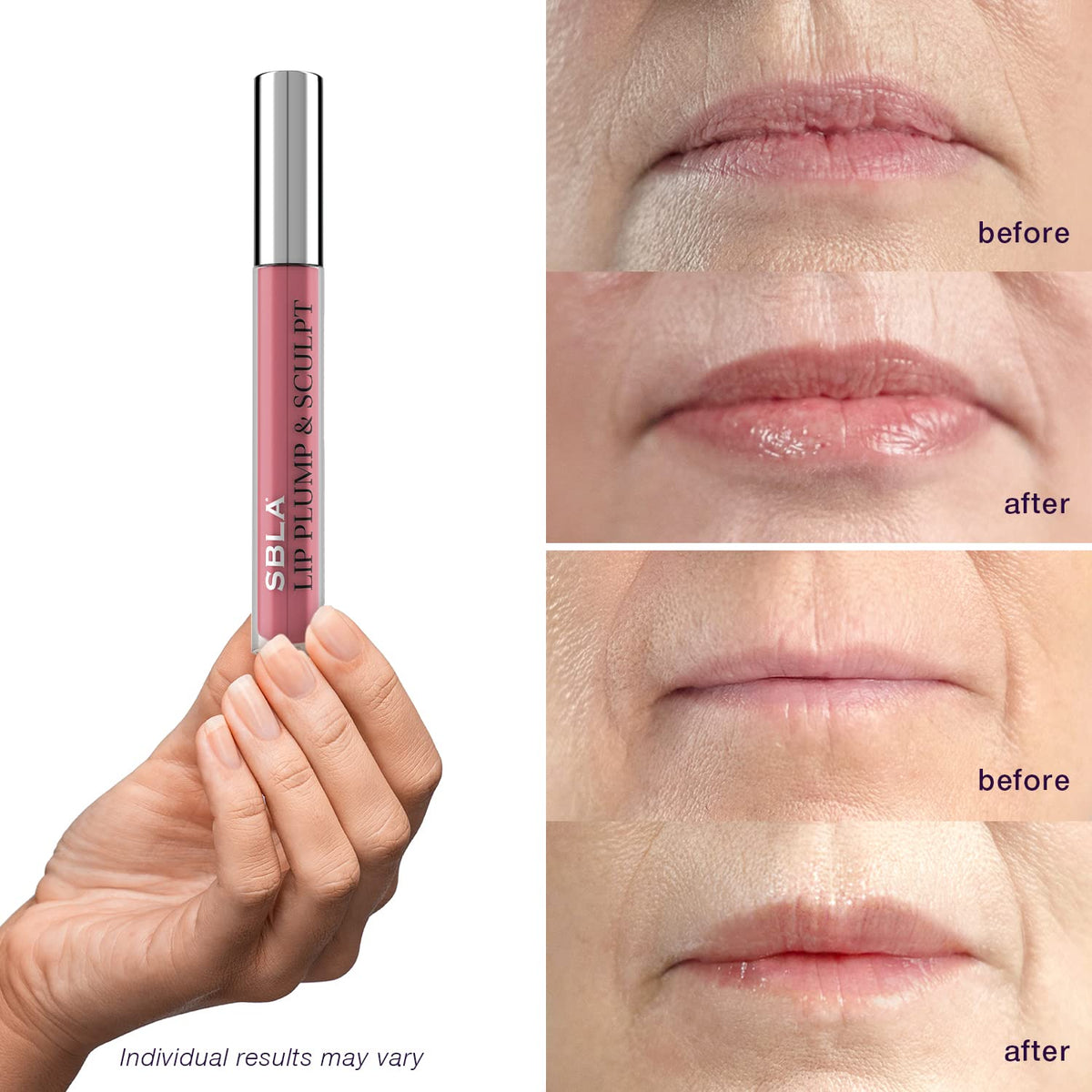 SBLA Beauty - Double The Plump - Lip Plump & Sculpt 11 Fl Oz / 325ml - Lip Plumper - Fuller &