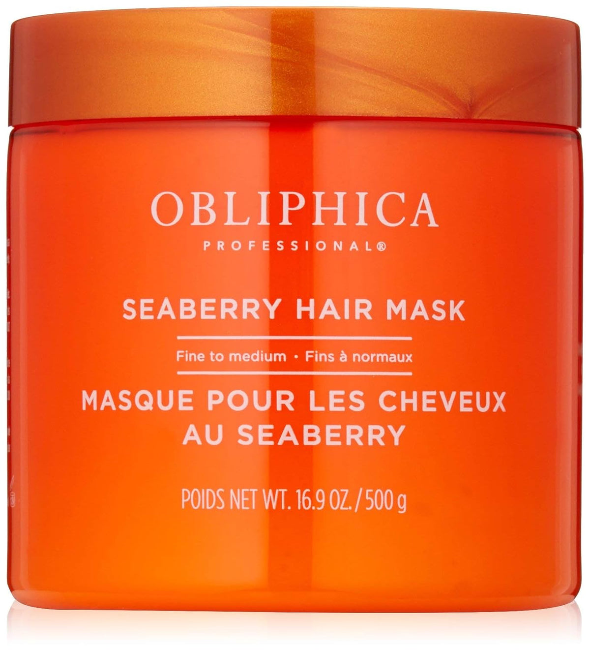 Obliphica Seaberry Hair Mask - Deep Conditioning Hydrating Treatment for Dry and Damaged Hair