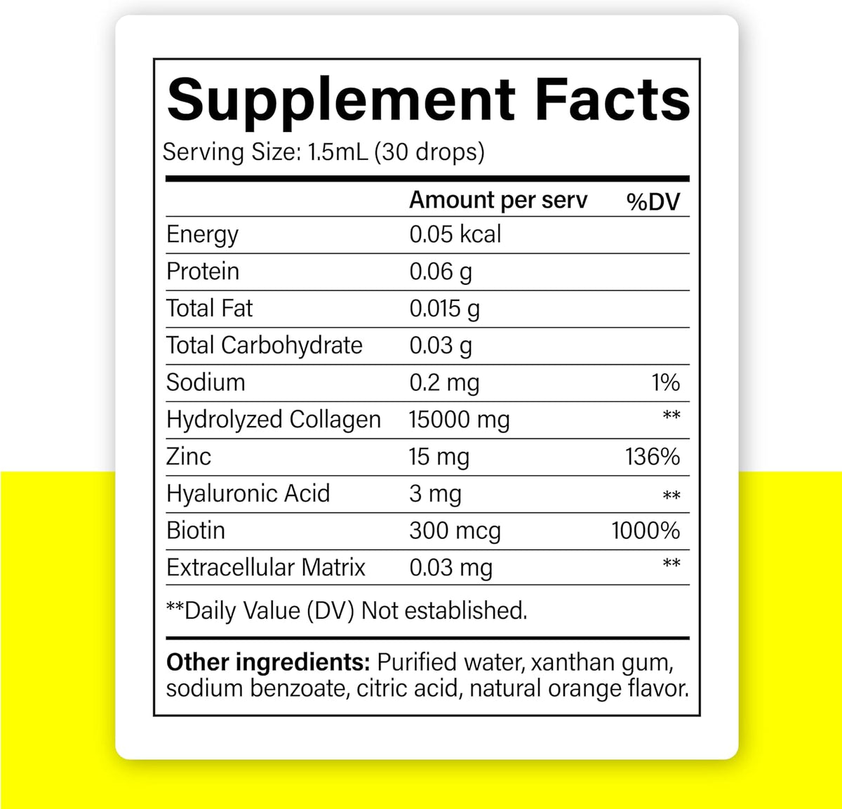 Liposomal Collagen Drops with Hyaluronic Acid & Biotin – Liquid Collagen for Skin, Hair & Nails