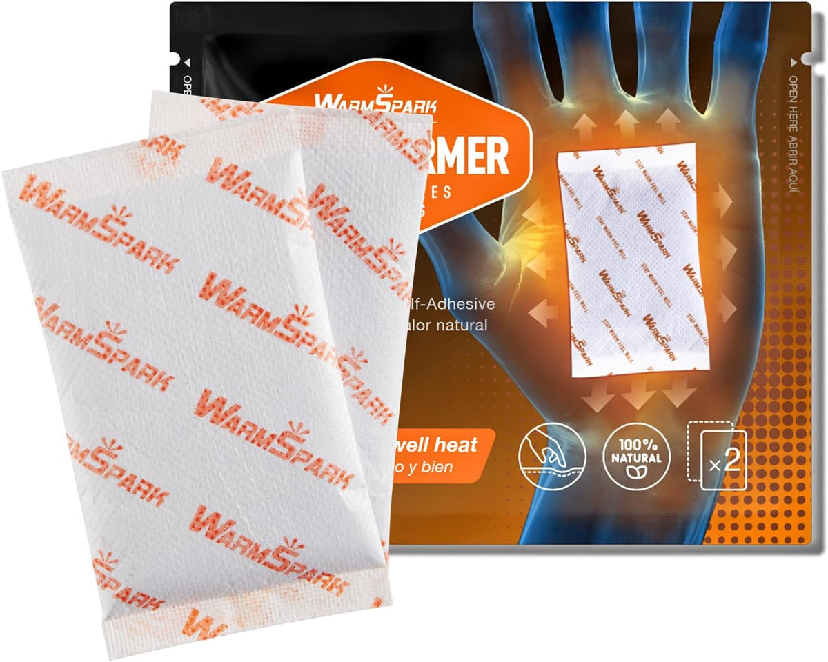 Hand Warmers Disposable Single Use Air Activated Heat Packs for Hands, Toes and Body - Up to 12