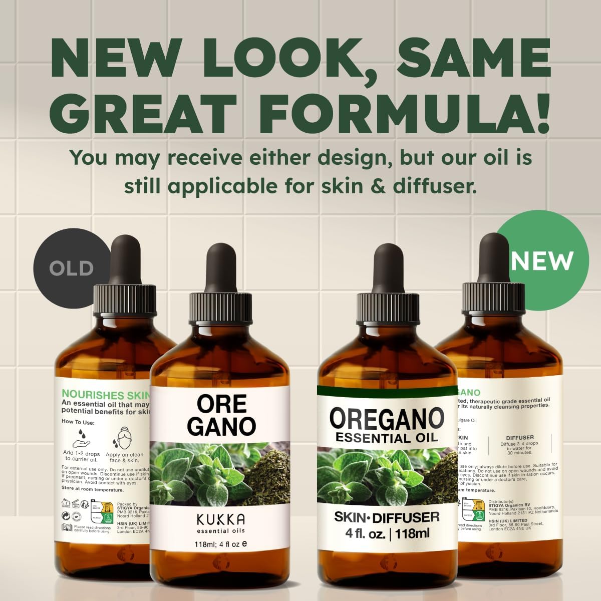 Kukka Oregano Essential Oil for Skin - 4 Fl Oz - Earthy and Herbaceous Scent, Presenst for Women