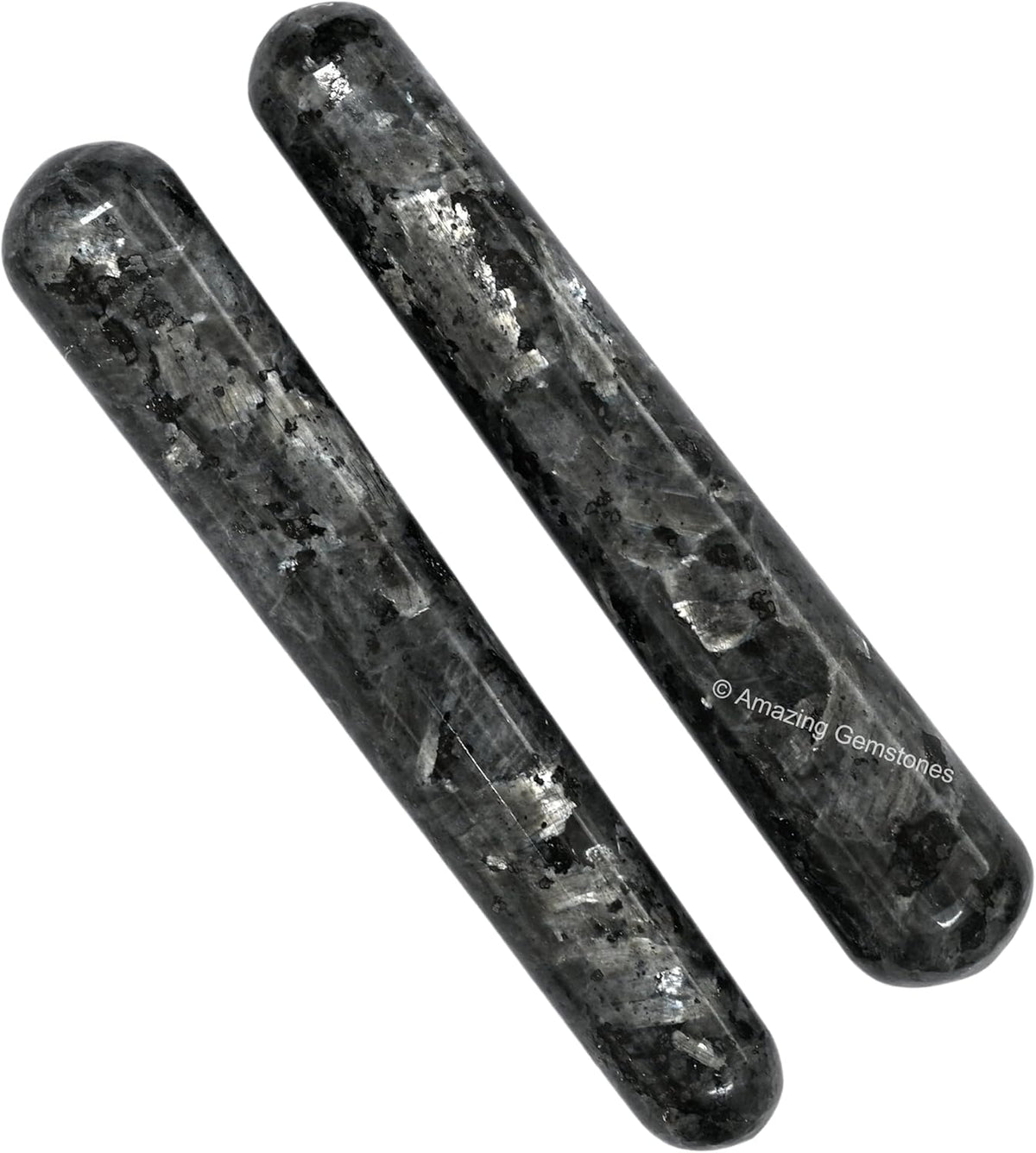 Amazing Gemstone Larvikite Crystal Wand Massage Stick - Pelvic Wand Gua Sha for Adults - Crystals
