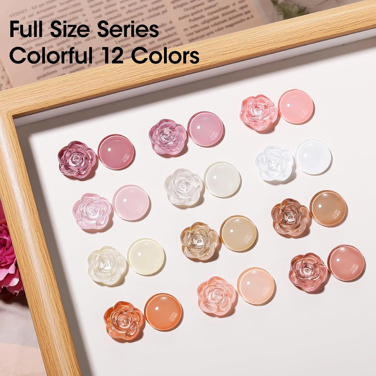 GELLEN Nail Polish Set, French Tip Manicure Nude White Regular Nail Polish Quick Air Dry Bright 12