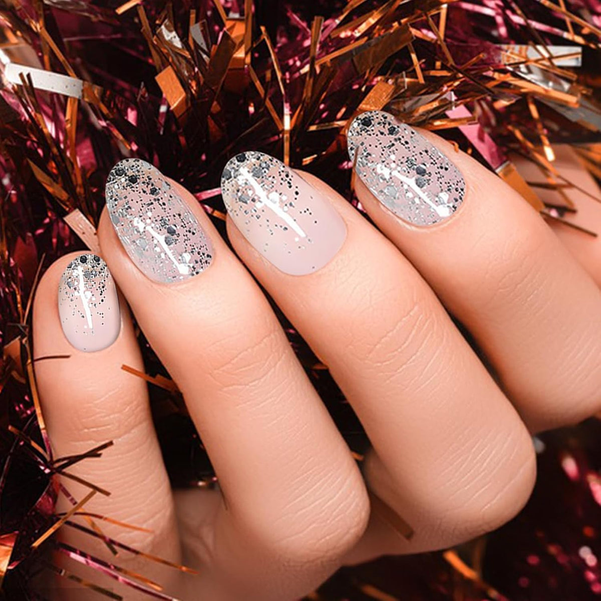 Major Dijit Quick Dry Nail Polish Clear Silver Summer Nail Lacquer for Nail Art Regular Nail Polish