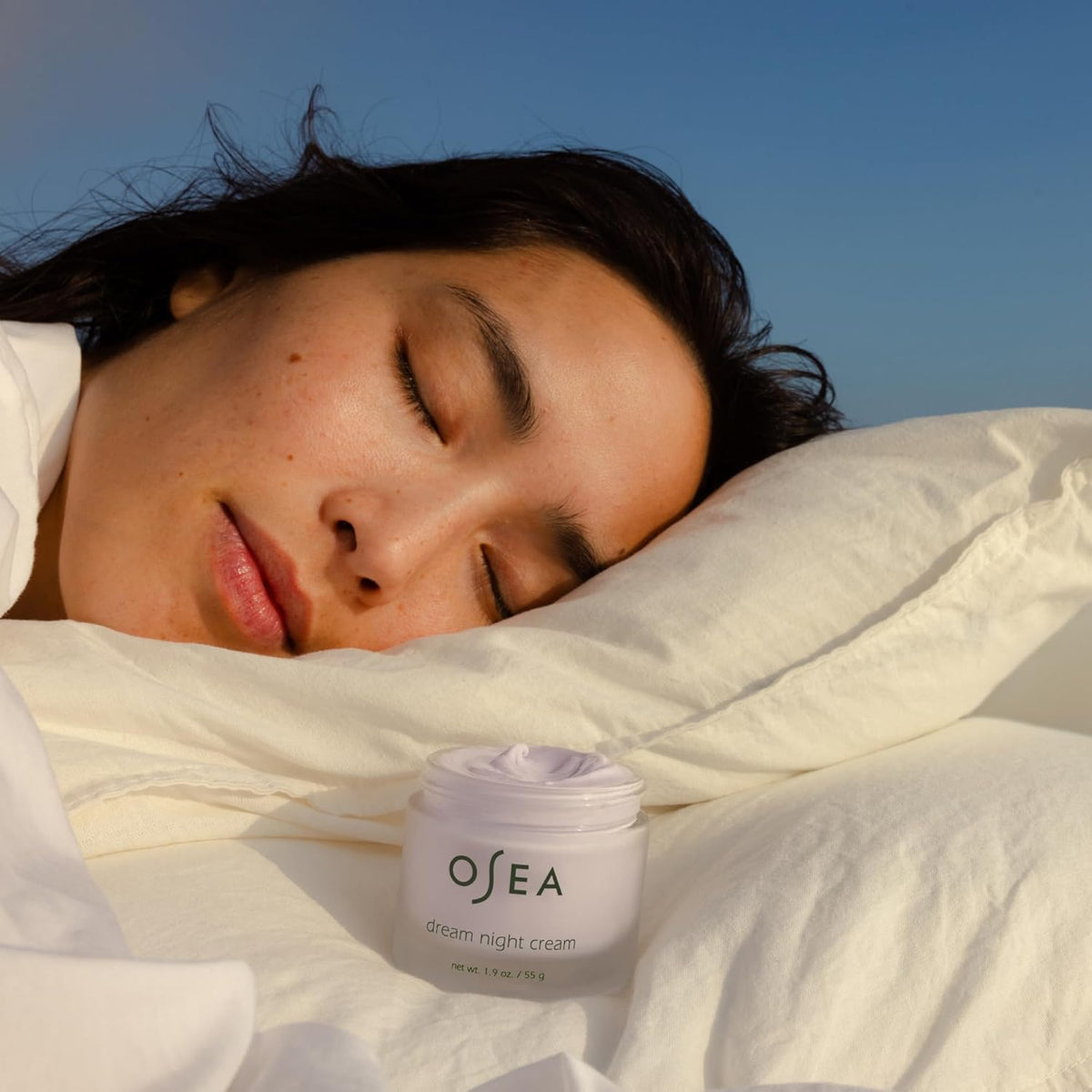 OSEA Dream Night Cream - Anti-Aging Hydrating Face Cream with Algae-Derived Bio Retinol - Plumps