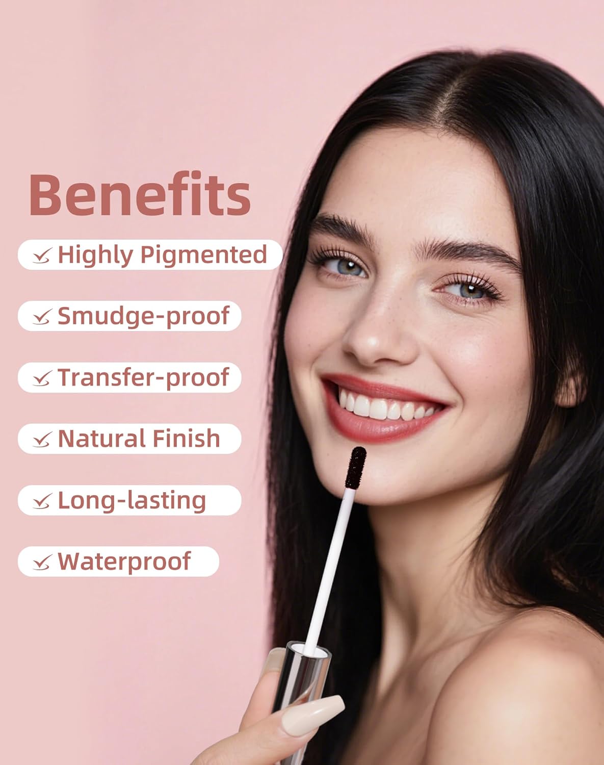 KIMUSE Peel Off Lip Stain, Long Lasting Lip Stain Peel Off with Tweezer, Waterproof Lip Liner