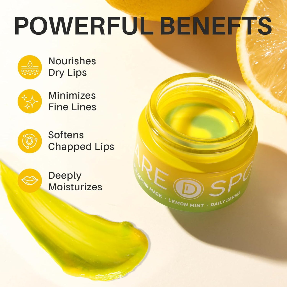 Lip Mask, Overnight Lip Sleeping Mask, Lip Moisturizer for Dry Cracked Lips Care, Dual-Color Korean