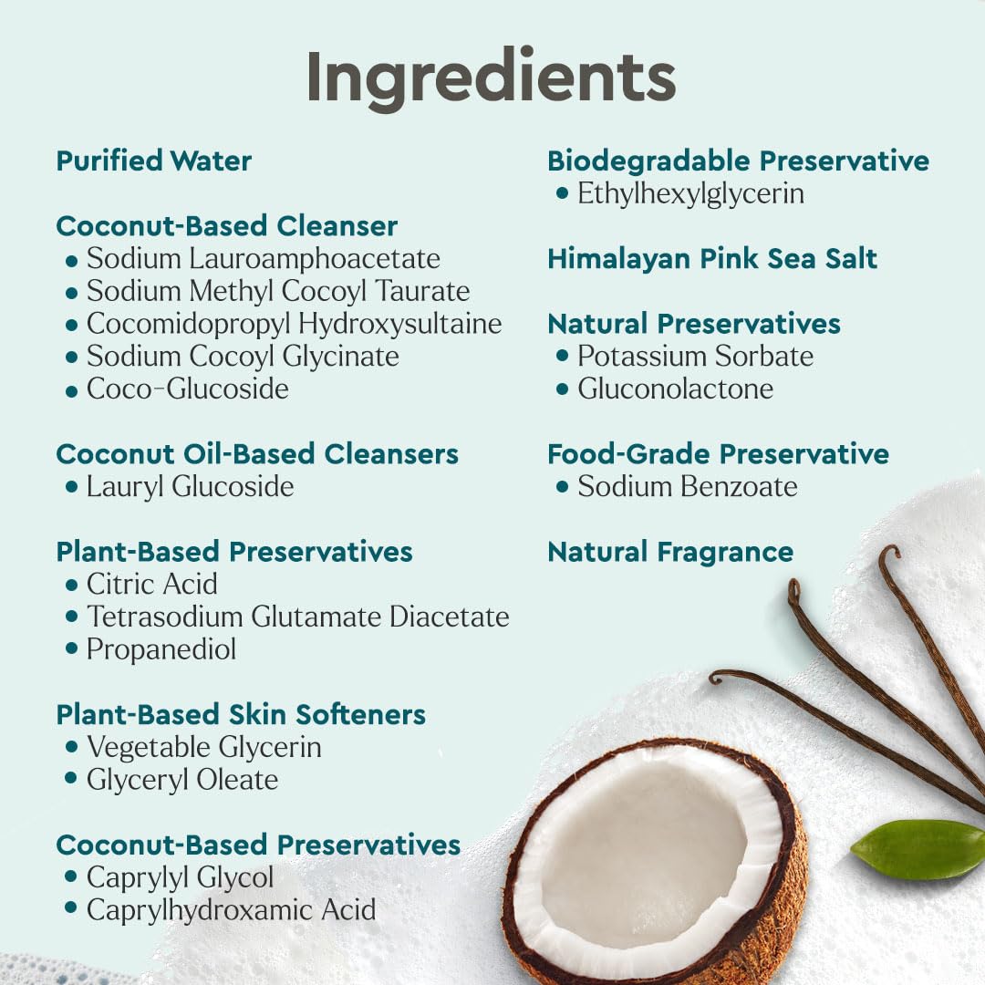 Puracy Body Wash Refill, Natural Body Wash, 98.6% Pure Plant Ingredients, Moisturizing Shower Gel