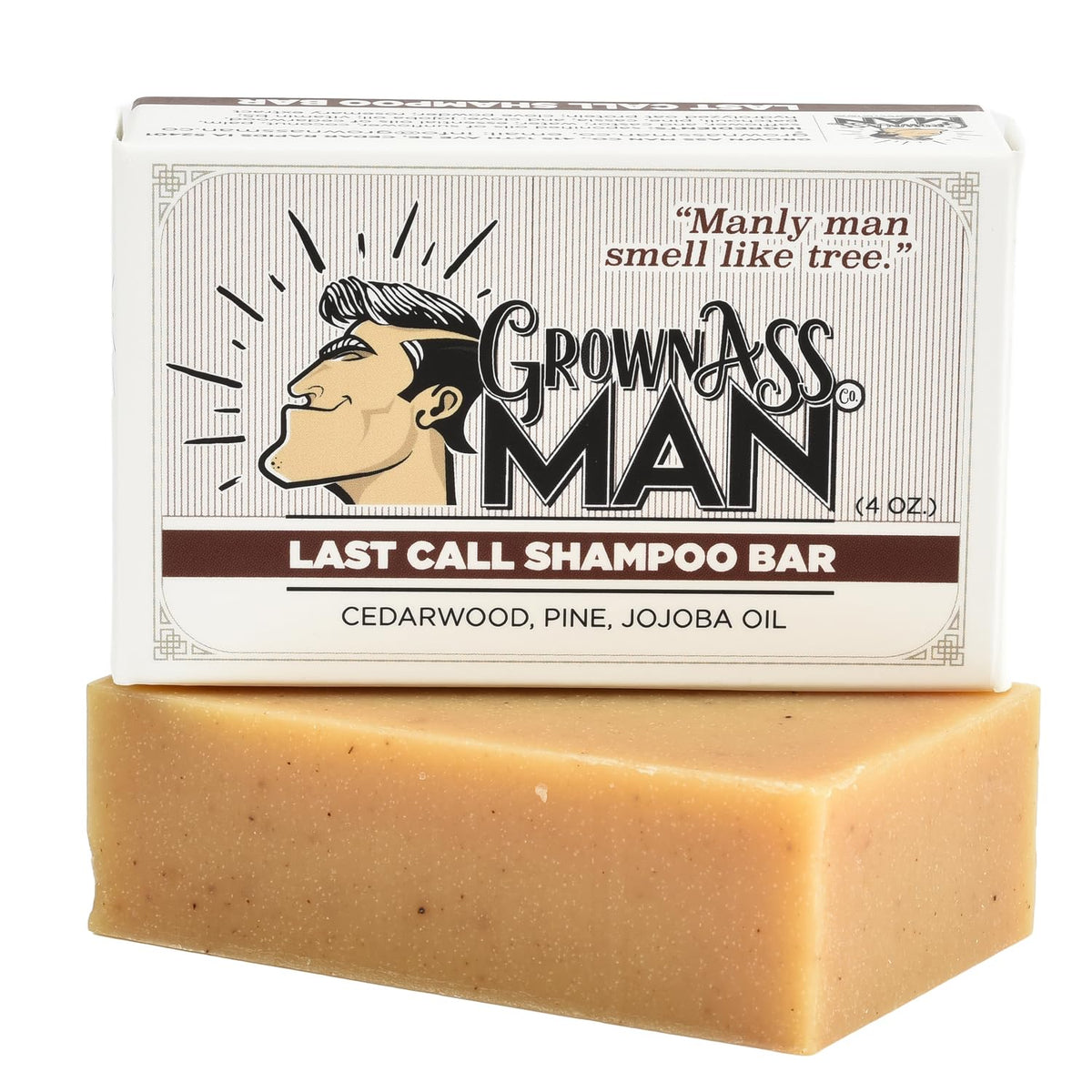 Solid Shampoo Bar Rich Lather 3 in 1: Hair, Beard & Body Wash - Plastic Free & Eco-Friendly