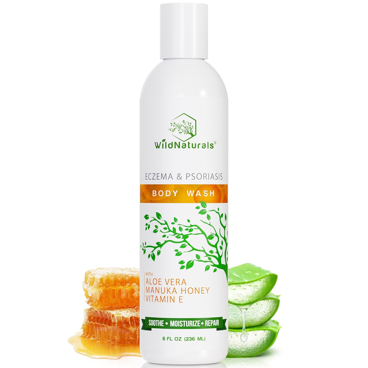 Moisturizing Eczema Body Wash – Gentle Psoriasis Body Wash for Itchy, Dry Skin Relief – Eczema Soap