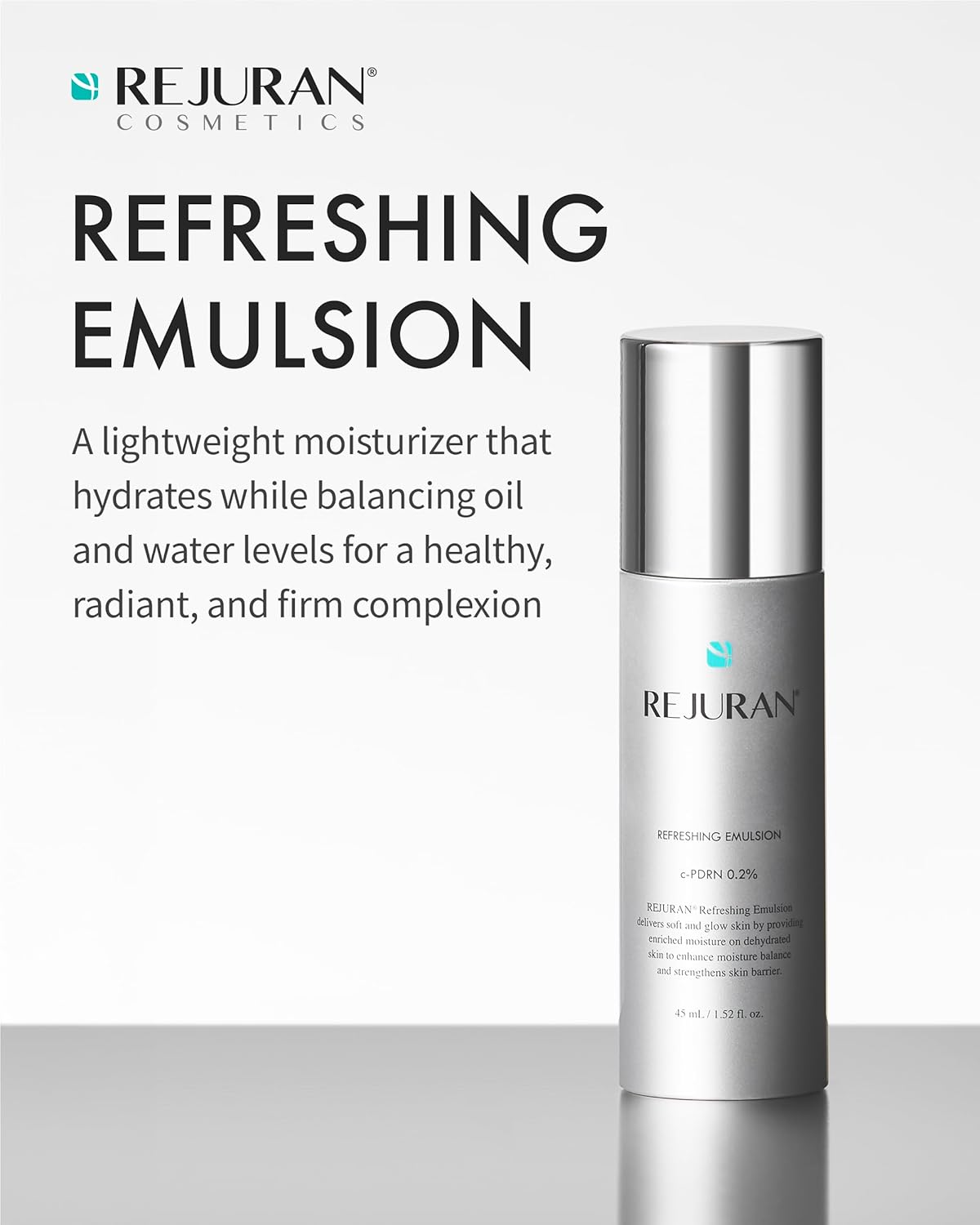 REJURAN® Refreshing Emulsion, c-PDRN® - Salmon DNA Facial Moisturizer for Deep Hydration