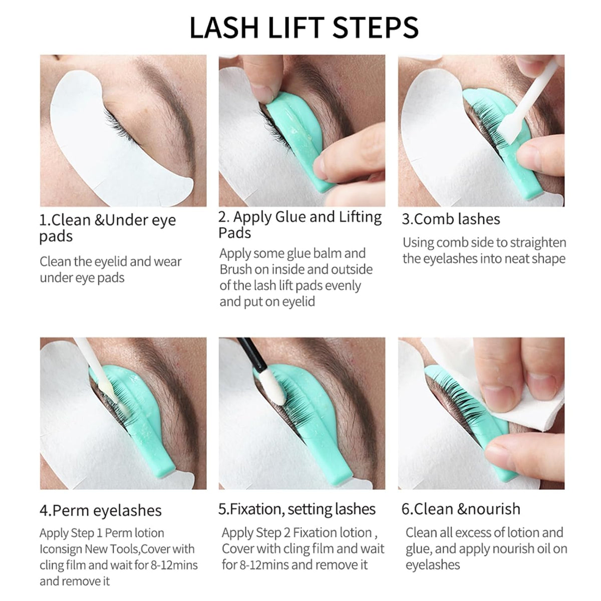 ICONSIGN 2-in-1 Lash Lift Kit Brow Lamination Kit, High-capacity Lotion Tube Design Eyelash Perm