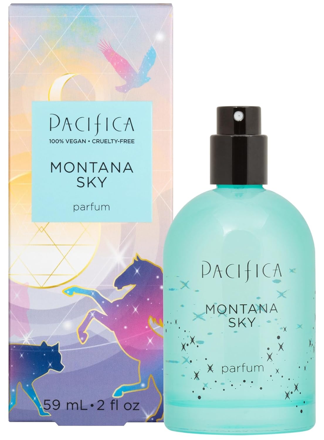 Pacifica Montana Sky Spray Perfume – Clean Vegan Fragrance for Women with Cedarwood & Sage