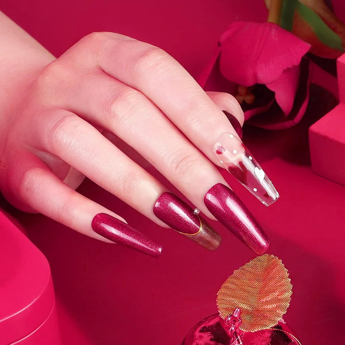 Major Dijit Quick Dry Nail Polish Bright Red Summer Nail Lacquer for Nail Art Regular Nail Polish