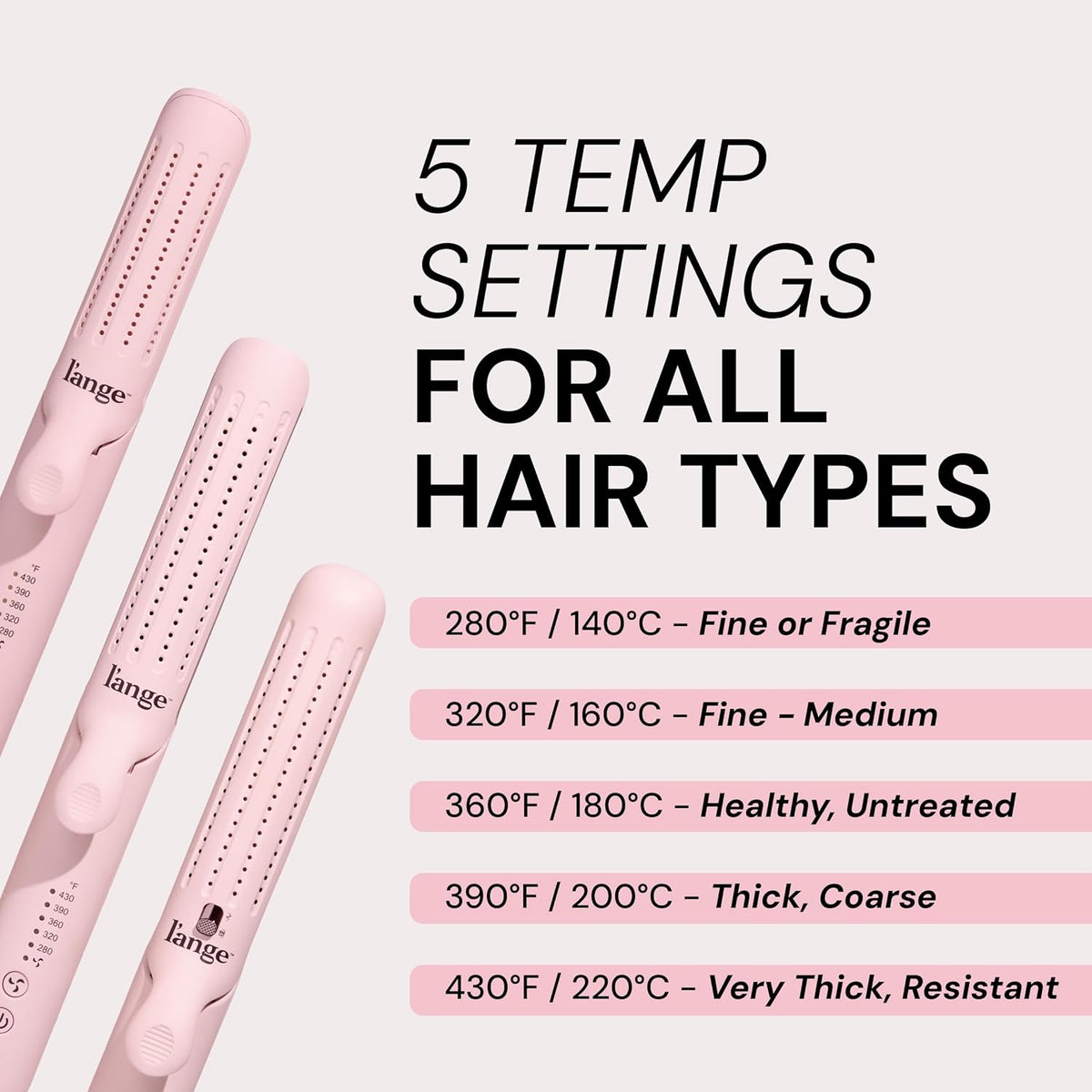 L'ANGE HAIR Le Duo Grande 360° Airflow Styler | 2-in-1 Curling Wand & Titanium Flat Iron