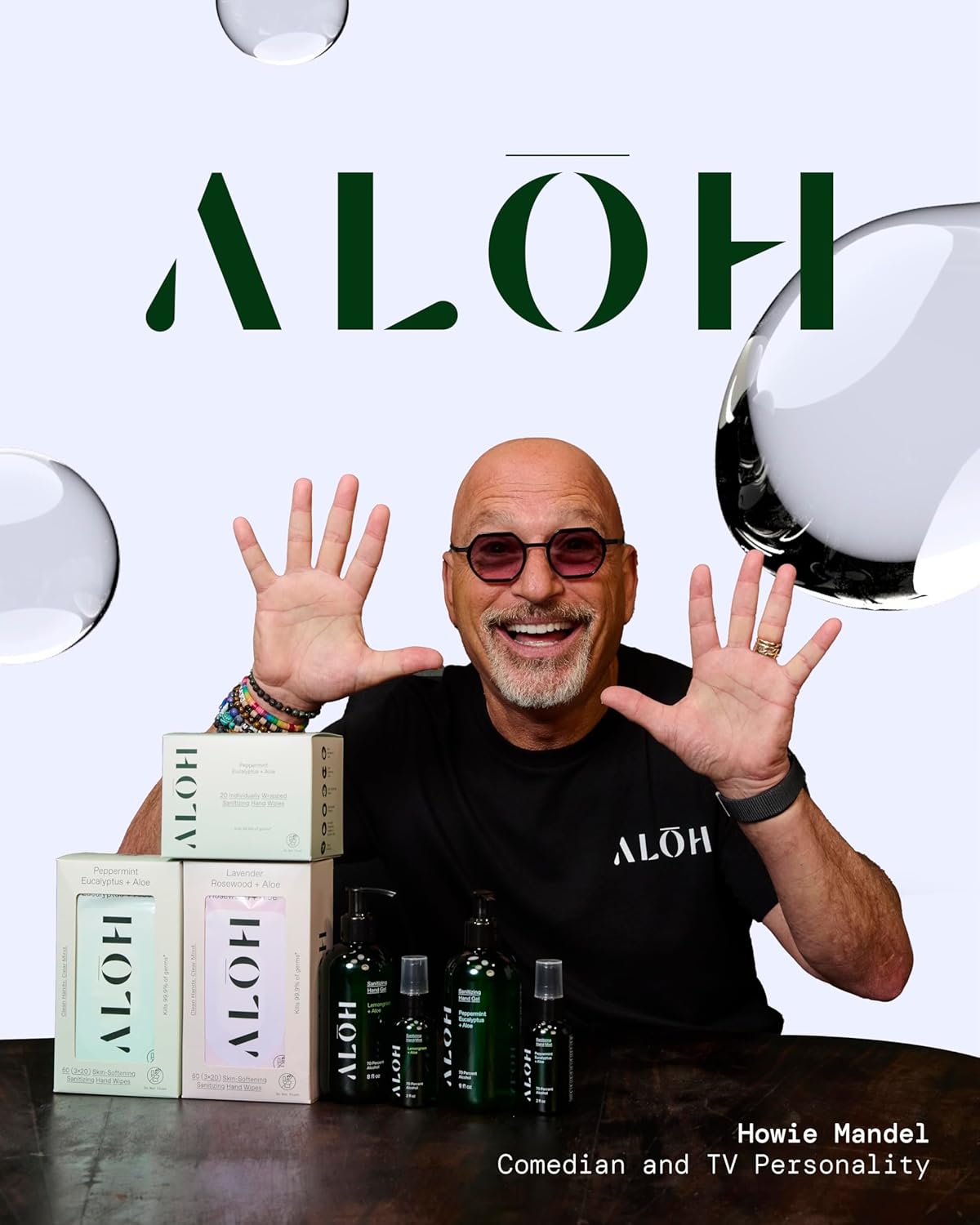 ALŌH Sweet Orange Bergamot + Aloe Sanitizing Hand Wipes - Clean Hands, Clear Mind - On The Go Hand